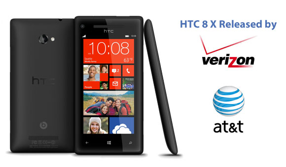 HTC Windows 8X Released by AT & T and Verizon