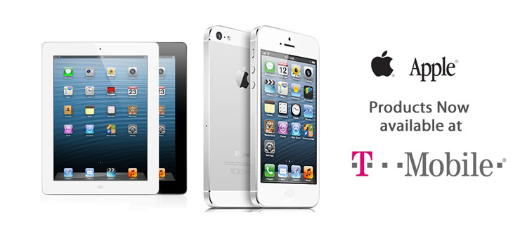 T-Mobile concludes deal with Apple to sell iphone 5, iPad4, iPadMini from 2013