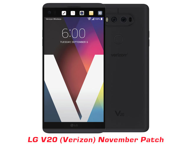Verizon LG V20 & G6 Nov Patch