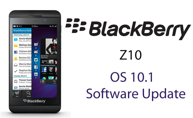 BlackBerry rolled out the 10.1 OS update for BlackBerry Z10