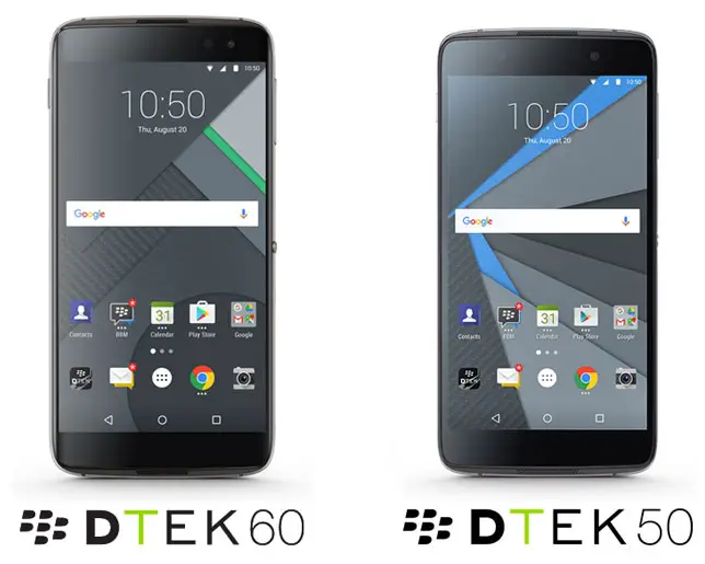 BlackBerry DTEK50 And DTEK60 Image