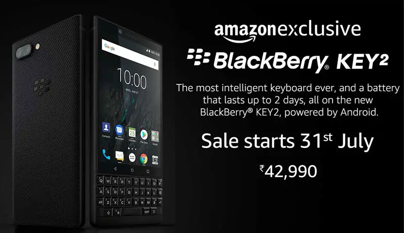 BlackBerry Key2 Launch In India