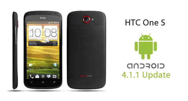HTC One S Android 4.1.1 Jelly Bean update rolled out 