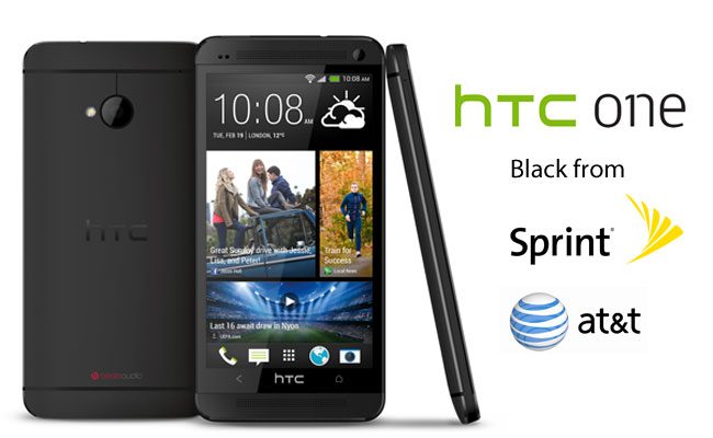 HTC one black color,HTC one black from sprint and At&t