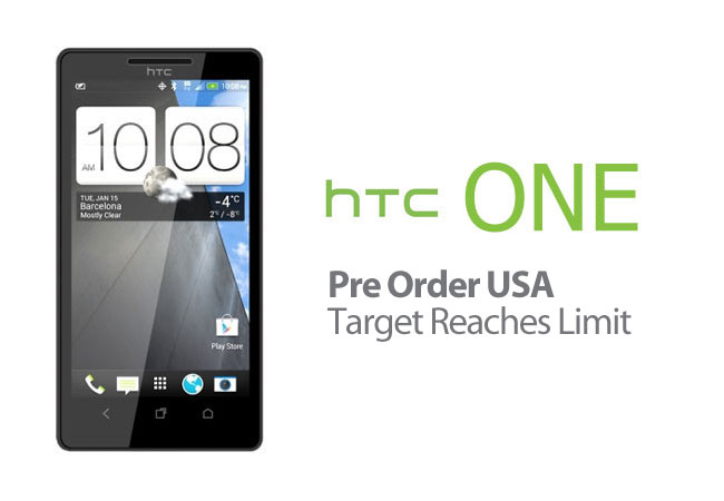 HTC One preorder reached several hundred thousand in US