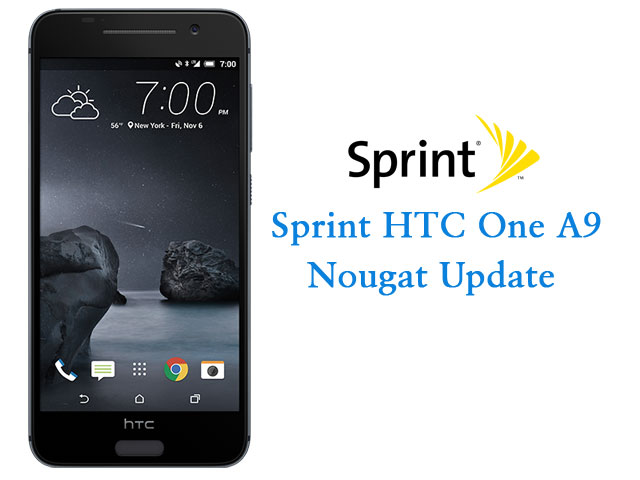 Sprint HTC One A9 Android Nougat Update