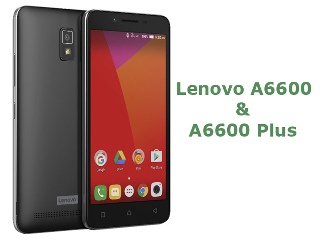 Lenovo A6600 and A6600 Plus Images