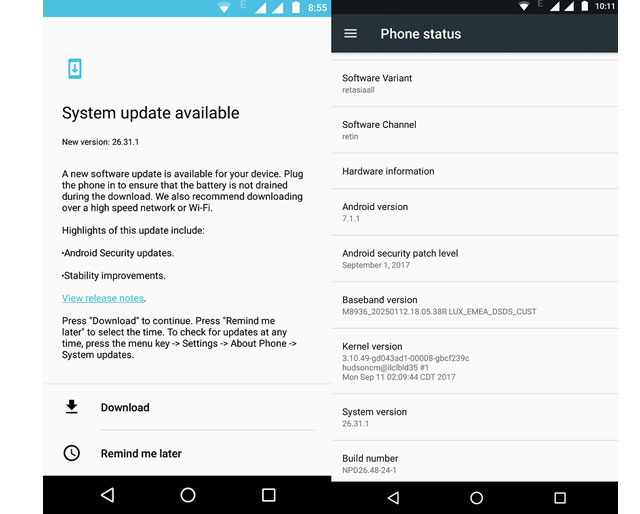 Moto X Play Blueborne Fix Update