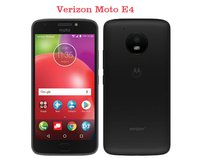 Moto E4 For Verizon Wireless