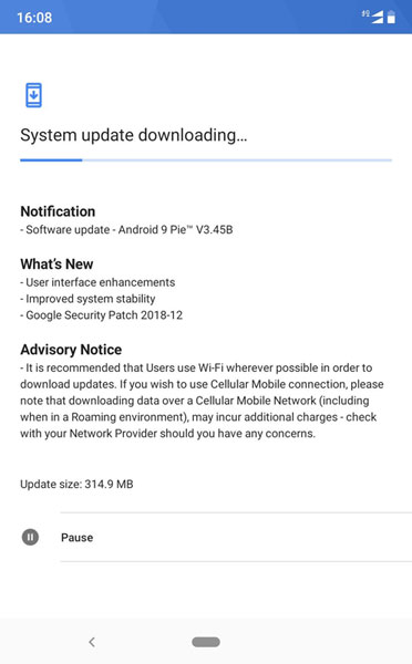 Nokia 6.1 Plus Android 9 Pie Update
