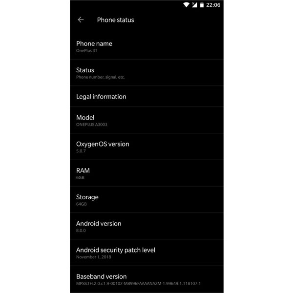 OxygenOS 5.0.7 For OnePlus 3/3T