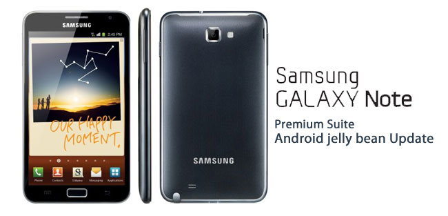 Samsung officially unveils Jelly Bean Update with Premium Suite for Galaxy Note