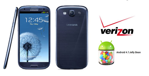 Verizon Samsung Galaxy S III Jelly Bean Update