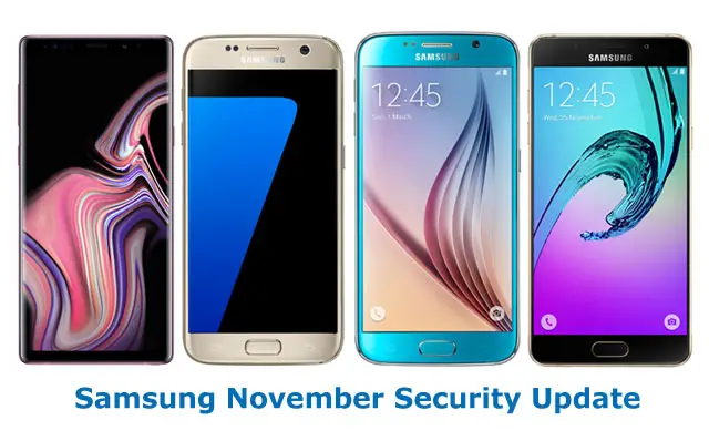 November Security Patch For Samsung Phones