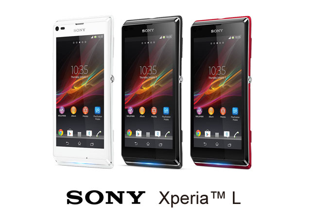 Sony Announces - Sony Xperia L Smartphone in Three Colors(Whit, Black ,Red)