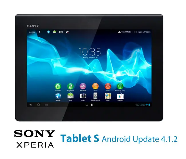 Sony Xperia Tablet S gets Android 4.1.2 Jelly Bean update