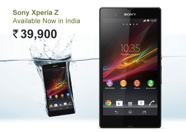 Sony Xperia Z to launch in India on March 6 Price Rs.39900