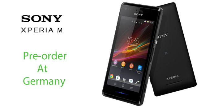 Sony Xperia M Pre-order starts at Germany