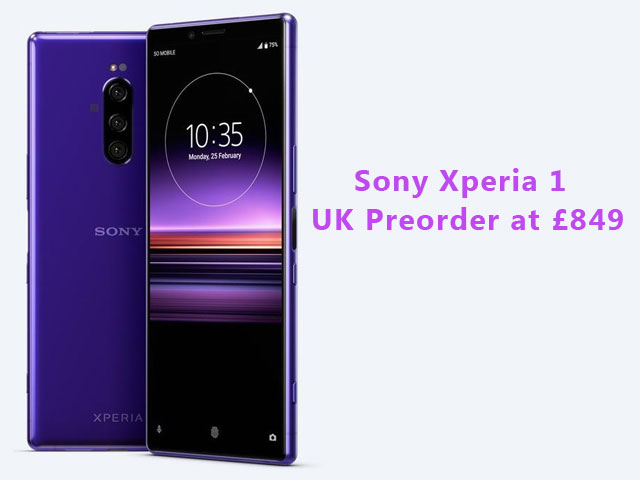 Sony Xperia 1 Preorder UK
